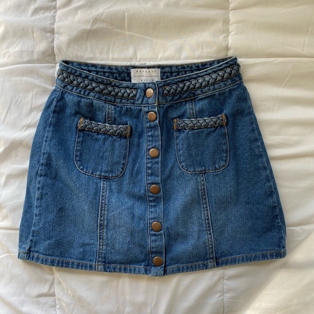 KENDALL&KYLIE JEAN SKIRT
